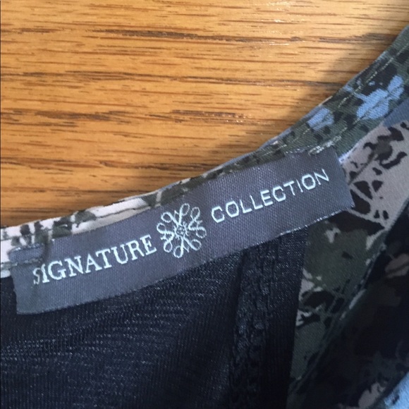 Avon Black and blue floral dress. - Picture 3 of 5